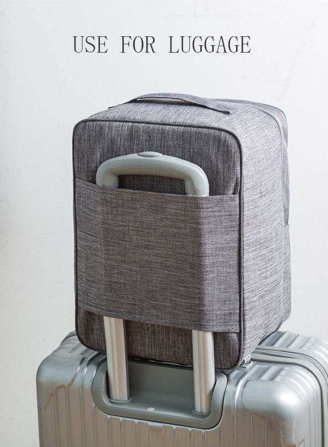 DUNISO Shoe Bags for Travel Holds 3 Pair of Shoes Storage Organizer Travel Bag for Packing Travel Essentials for Flying Carry on Luggage Travel Accessories Grey - Image 5