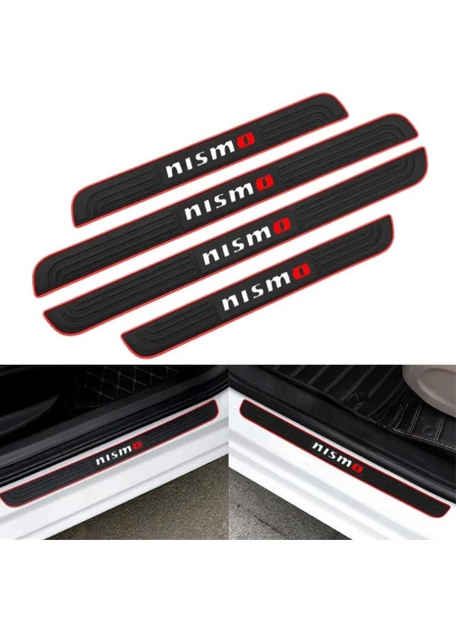 NISMO Silicone Car Door Sill Scuff Protector Plate Set