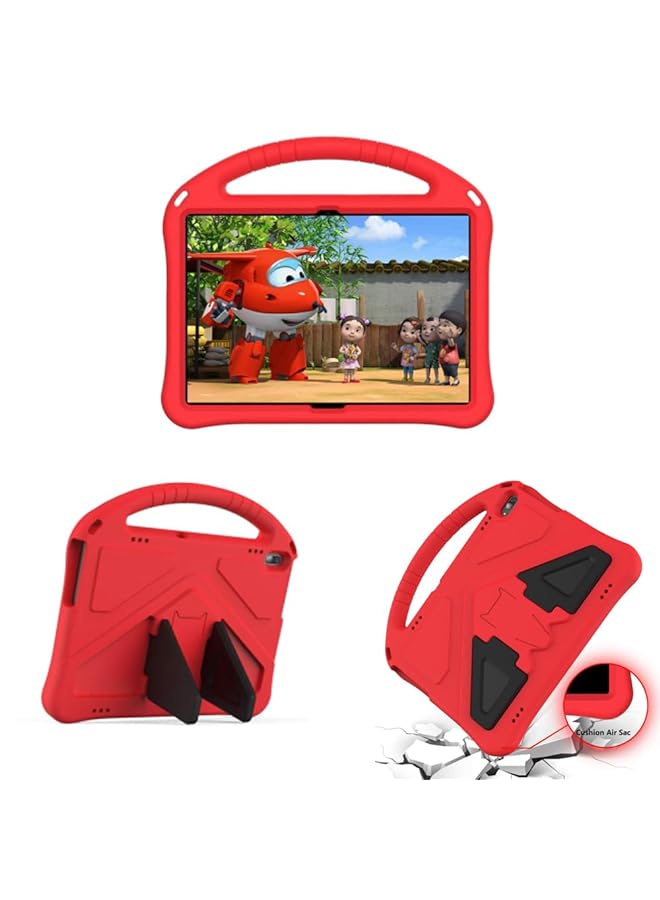 سيوسي حافظة كمبيوتر لوحي لجهاز Lenovo Tab M10 Hd Tb X505F Tb X505L للأطفال متينة وخفيفة الوزن ومقاومة للصدمات ومقبض واقٍ لهاتف Lenovo Tab M10 مقاس 10.1 بوصة، حافظة شاملة مضادة للسقوط باللون الأحمر - Image 1