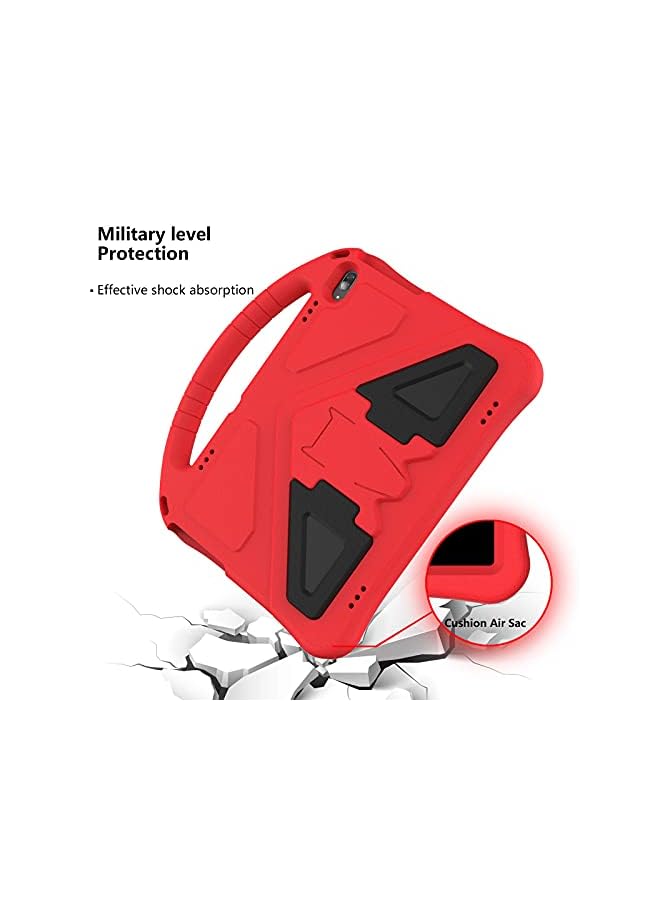 سيوسي حافظة كمبيوتر لوحي لجهاز Lenovo Tab M10 Hd Tb X505F Tb X505L للأطفال متينة وخفيفة الوزن ومقاومة للصدمات ومقبض واقٍ لهاتف Lenovo Tab M10 مقاس 10.1 بوصة، حافظة شاملة مضادة للسقوط باللون الأحمر - Image 4