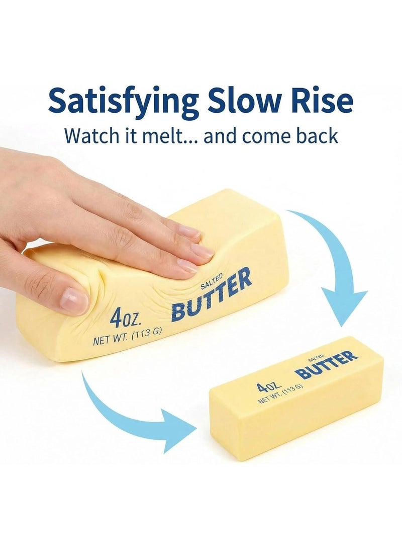 Slow Rising Dumpling Squishy Butter Squeeze Toy Sensory Stress Relief Squishies Soft & Stretchy Fidget Toys for Anxiety Relief Party Favors 1Pcs(Dumpling Squishy Butter) - Image 5