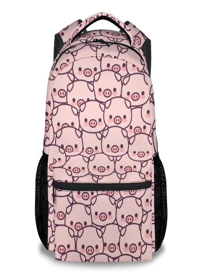 AIOMXZZ Pig Backpack Gifts, 16 Inch Cute Pig Bookbag Durable, Lightweight, Large Capacity, Funny Animal Backpack for School - Image 1