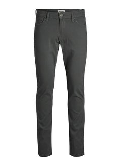 JACK & JONES Solid Mid Rise Slim Fit Jeans  - Image 1