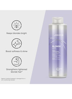 Joico Blonde Life Violet Conditioner | For Cool & Bright Blonde Hair | Neutralize Brassy Tones | Banish Yellow Tones | Boost Shine | Sulfate Free | With Monoi & Tamanu Oil - pzsku/Z1A5730BFE87BEF12296BZ/45/_/1738851340/9a4a6858-4dbb-491c-a2fa-b8225f24dd61