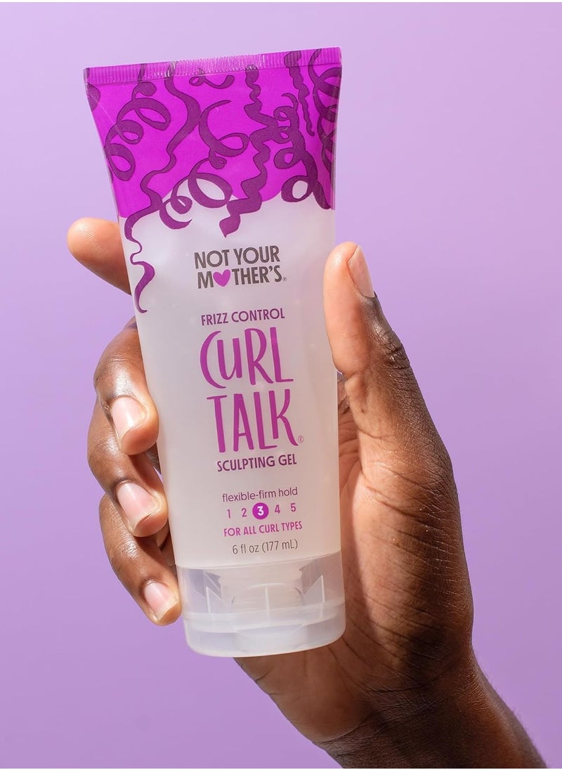 Not Your Mother's - Not Your Mother's Curl Talk Frizz Control Sculpting Gel & Defining Cream (2-Pack) - 6 fl oz - Formulated with Rice Curl Complex - All Curl Types - Image 1