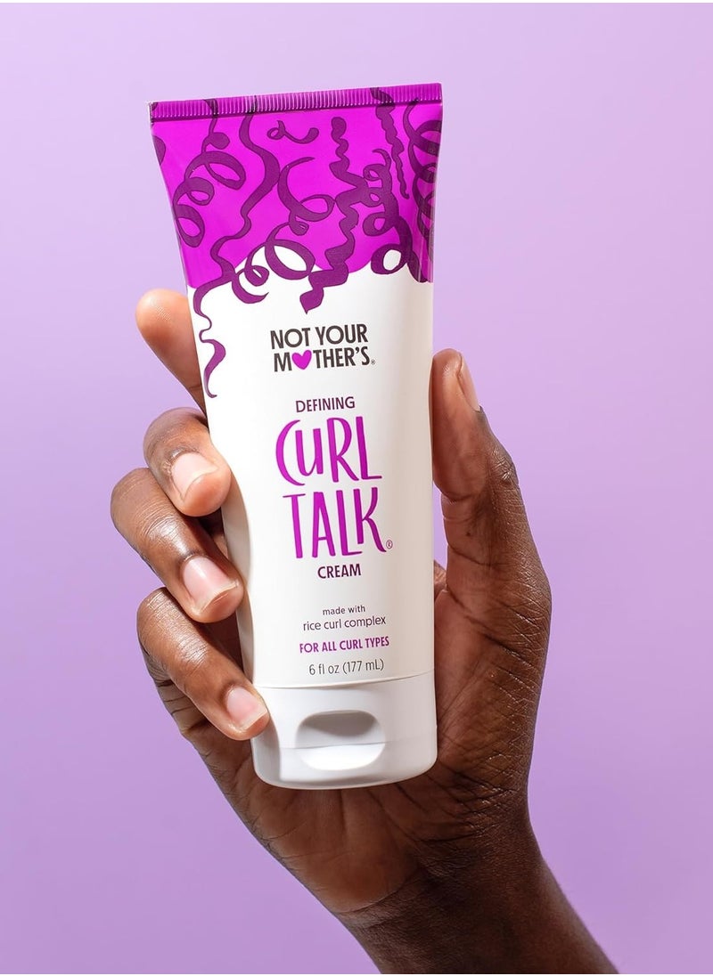 Not Your Mother's - Not Your Mother's Curl Talk Frizz Control Sculpting Gel & Defining Cream (2-Pack) - 6 fl oz - Formulated with Rice Curl Complex - All Curl Types - Image 1