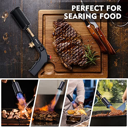 4ALLTECH Heavy-Duty Propane/MAPP Torch Kit - 4ALLTECH 2000°F Adjustable Culinary Blow Torch for Searing Steak, Creme Brulee, Campfire & Grill Ignition - Image 4