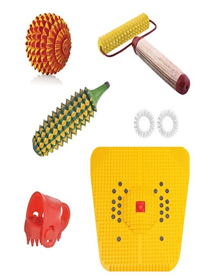 ACi Acupressure Bio-Magnetic Foot Mat for Stress and Pain relief With Acupressure Tools Combo Kit - Image 1