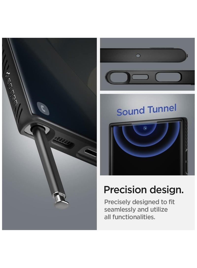 Spigen Liquid Air Armor Designed for Galaxy S22 Ultra Case (2022) - Matte Black - Image 3