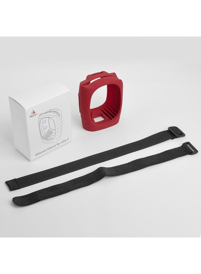 JBL Clip 4 Compatible Silicone Case Bluetooth Wireless Speaker, JBL Clip 4 Travel Protection Case (red)  - Image 1