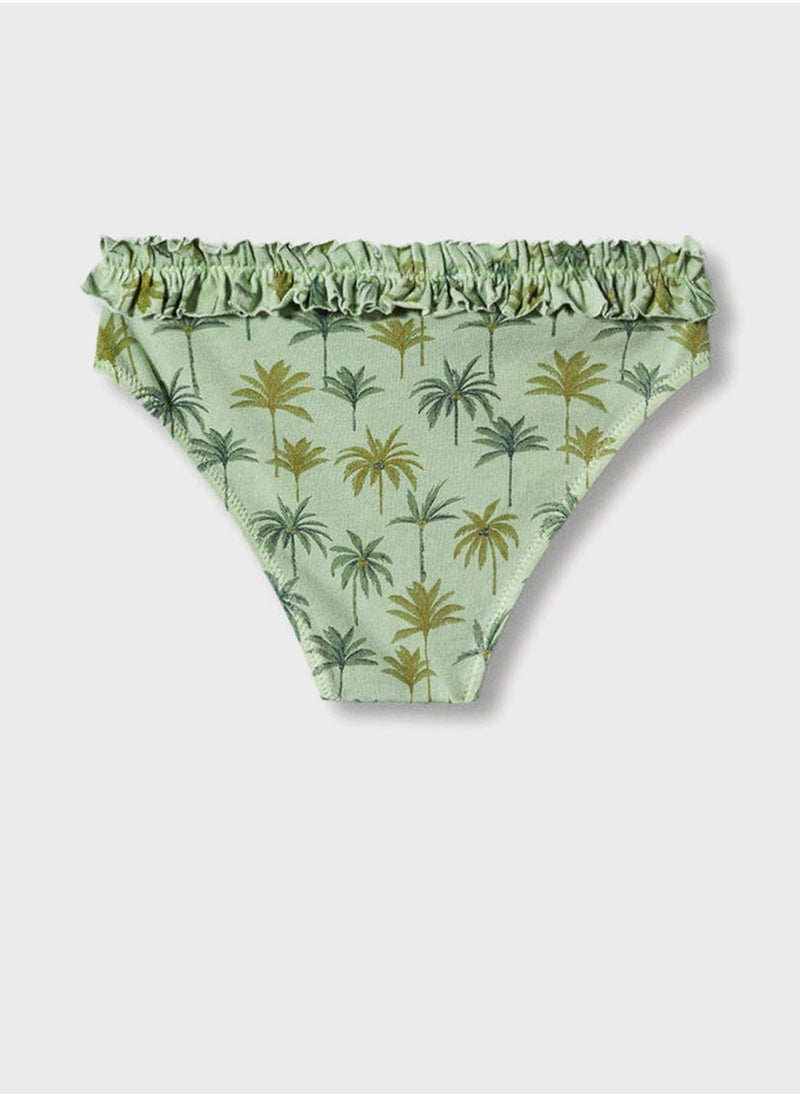 MANGO - Kids Palm Print Bikini - Image 1