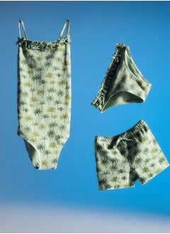 MANGO Kids Palm Print Bikini  - Image 4