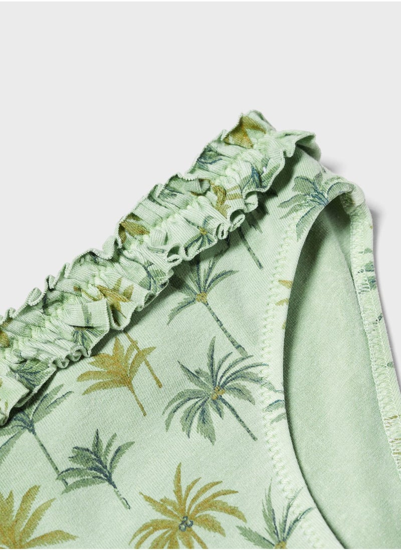 MANGO - Kids Palm Print Bikini - Image 1