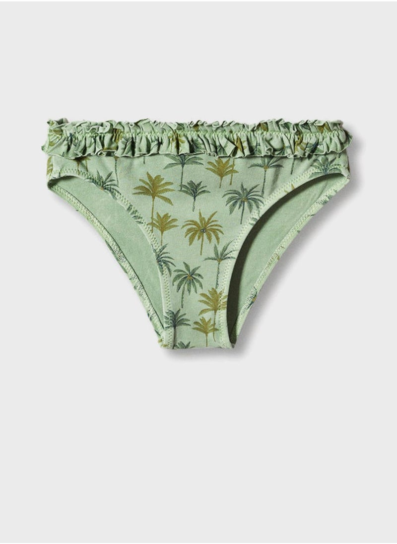 MANGO - Kids Palm Print Bikini - Image 1