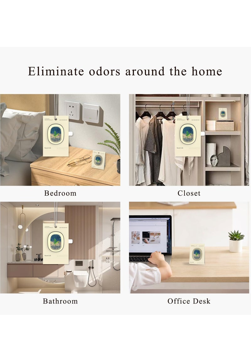 KASTWAVE Hanging Car Air Freshener, Car Scents Air Freshener for Home, Long Lasting Car Perfume Air Fresheners Car Odor Eliminator, Premium Essential Oil Car Fresheners for Home Decor (6Pack - Life) - Image 4