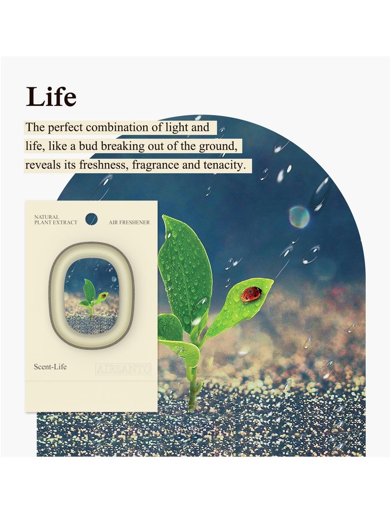 KASTWAVE Hanging Car Air Freshener, Car Scents Air Freshener for Home, Long Lasting Car Perfume Air Fresheners Car Odor Eliminator, Premium Essential Oil Car Fresheners for Home Decor (6Pack - Life) - Image 5