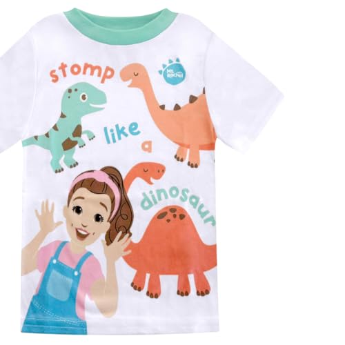 Ms. Rachel 2 Piece Pajama Set - Toddler Boys PJ Set with Short Sleeve Shirt & Pants - Kids Sleepwear Set - Official License - Image 2