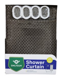 Generic Waterproof Polyester Shower Curtain With 12 Hooks 180*180CM  - Image 3