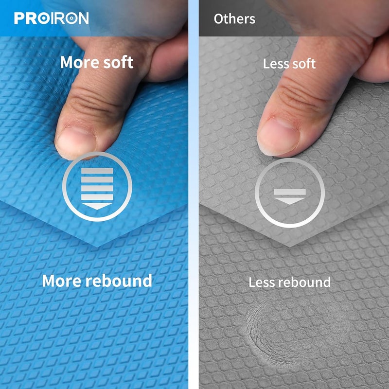 Proiron Balance Pad Non-Slip Cushioned Pu Mat & Ankles Larger Knee Pad - Image 2