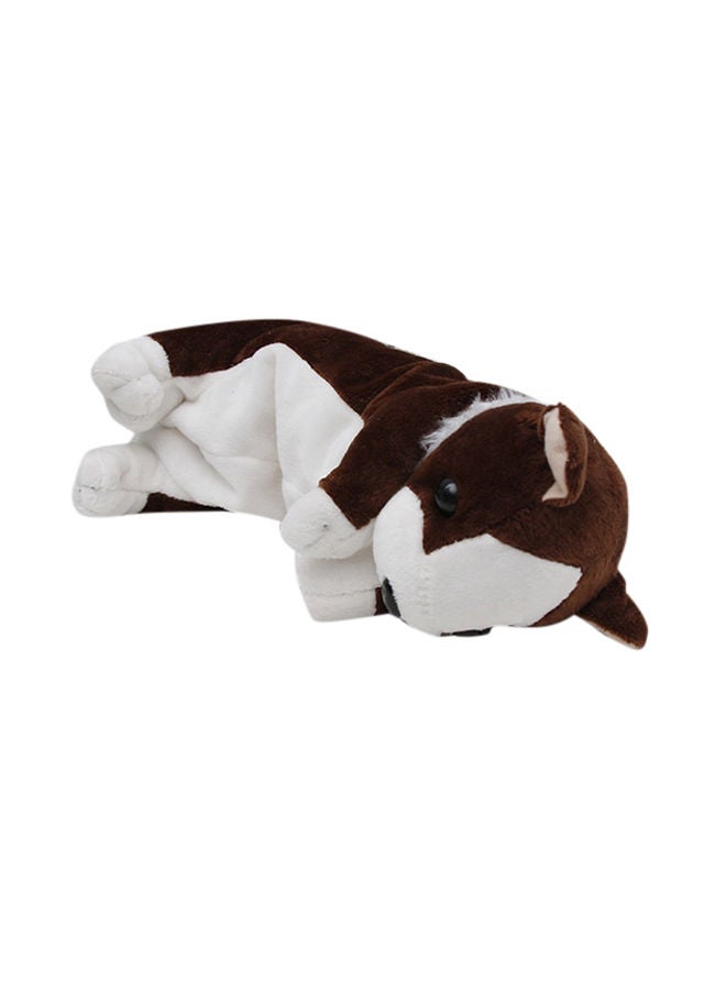 NIBEMINENT Dog Pencil Case White/Brown