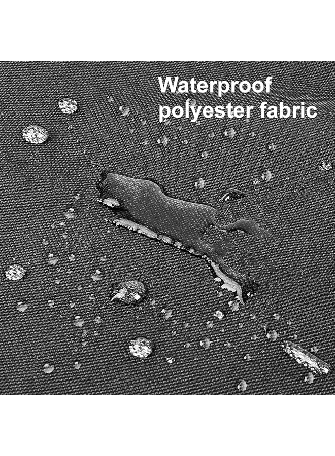 Tirol Waterproof Front Seat Covers High Back Front Seat Cover Universal Black Seat Protectors With Multi-Pockets Organizer For Storage (Pack Of 2) - Image 5