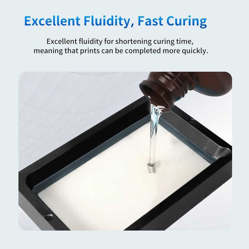 3idea ANYCUBIC Standard 3D Printer Resin, 405nm SLA UV-Curing Resin with High Precision and Quick Curing & Excellent Fluidity for LCD 3D Printing (Clear, 1kg) - Image 5