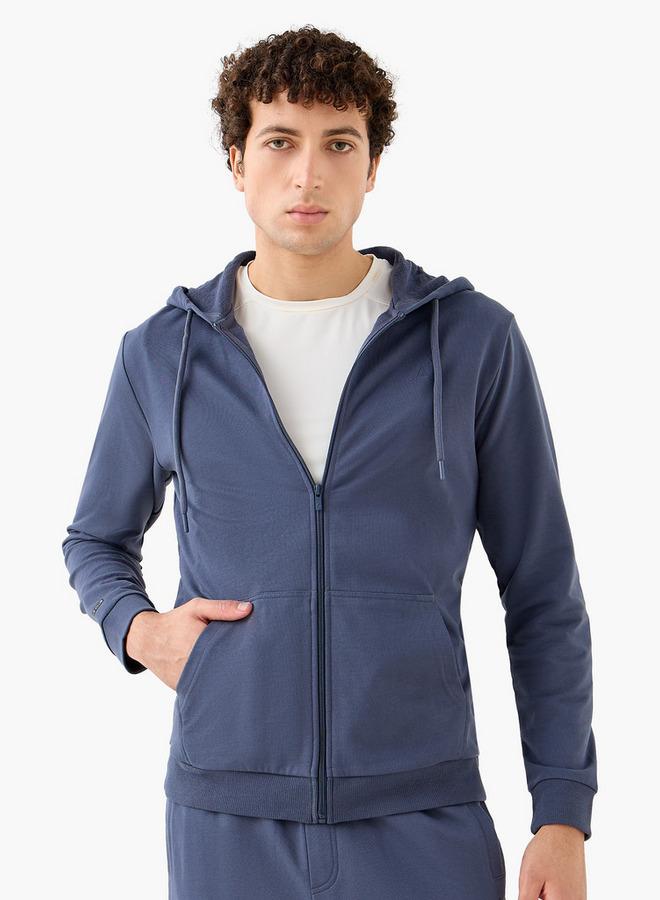 Active Men Zip Through Hoodie - Image 1