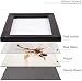 icheesday Rustic Picture Frame 5x7Table Top or Wall Hanging Photo Frames with Glass Front 7 by 5Black - Image 3