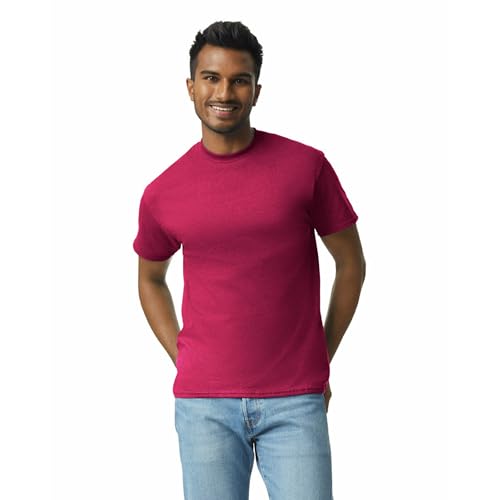 Gildan Adult Ultra Cotton T-Shirt, Style G2000, Multipack, Cardinal Red (2-Pack), Large - Image 2