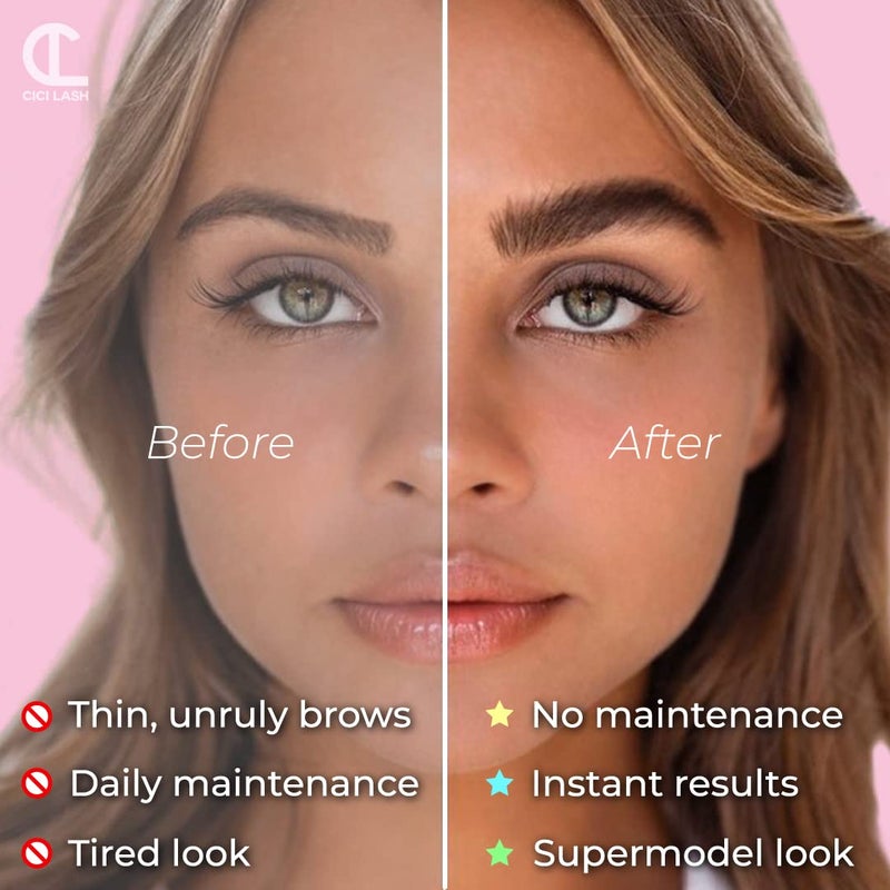 CICI Lash Brow Lamination Kit by CICI | Professional Instant DIY Eyebrow Lamination Lift Kit with Keratin Conditioning for Fuller, Thicker, Beautiful Brows | Easy to Use & Long Lasting Results - Image 2