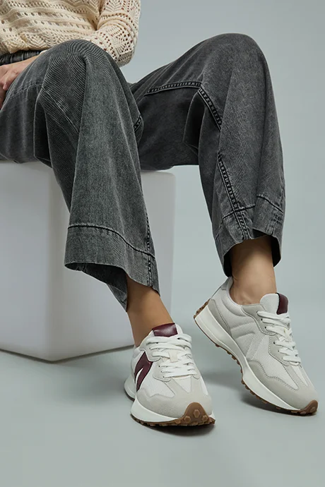 R&B Color Block Lace Up Sneakers