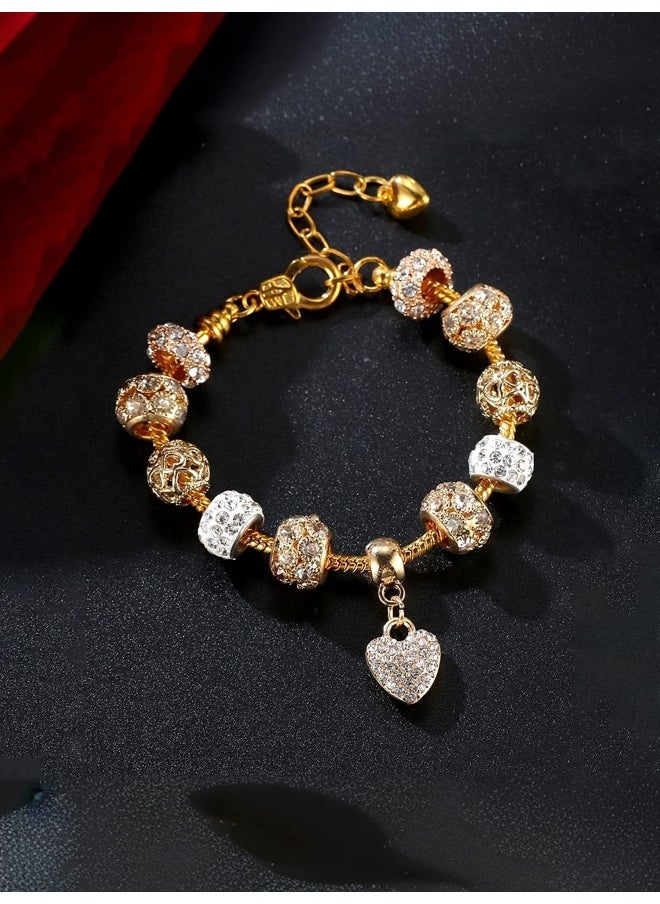 Valentine Gift for Girls Bracelet for Women and Girls Crystal Bracelets | Gold Plated Valentines Special Love Heart Bracelet | Birthday Gift For girls and women Anniversary Gift for Wife - pzsku/Z1A57E964E3314B0B9F5FZ/45/_/1742460109/1a03fd1d-a0a8-448f-9d57-910c6f0c8343