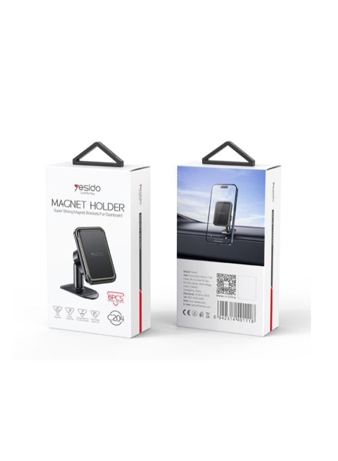 Yesido C204 360 Rotation 6PCS N42 Magnets Folding Bent Base Wave Bendable Magnetic Phone Holder - Image 5
