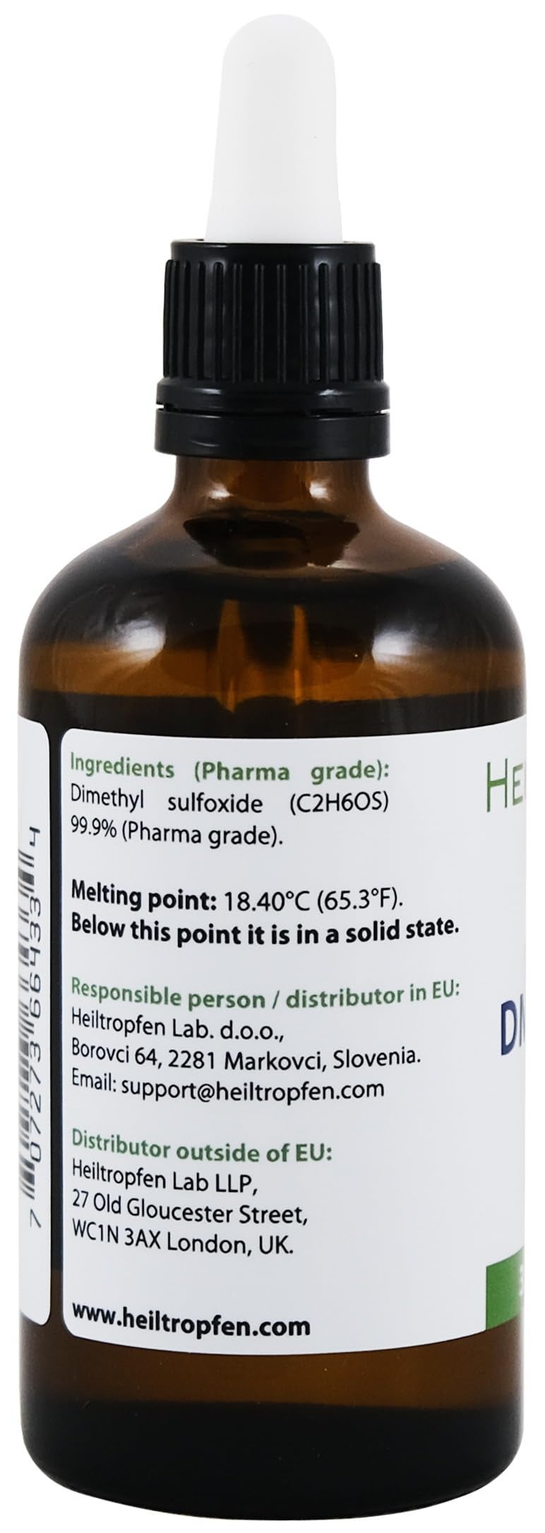 Heiltropfen DMSO - Dimethyl sulfoxide | Pipette + Spray 3.4 Oz - 100ml | Pharma Grade Ingredients | Third-Party Tested | High Purity | Low Odor | Heiltropfen® - Image 5