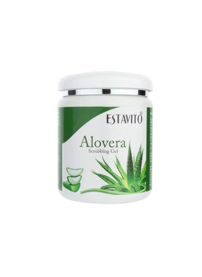 ESTAVITO - Aloevera Scrub Gel 500Gm For Instant Tan Removal And Complete Hydration - Image 1