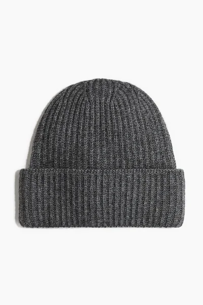 اتش اند ام Ribbed Wool-Blend Hat