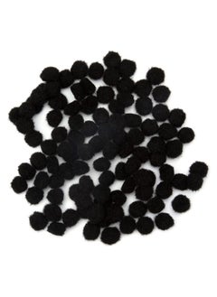 Cousin Diy Black 1/2 Inch Poms 100 Pack  - Image 1