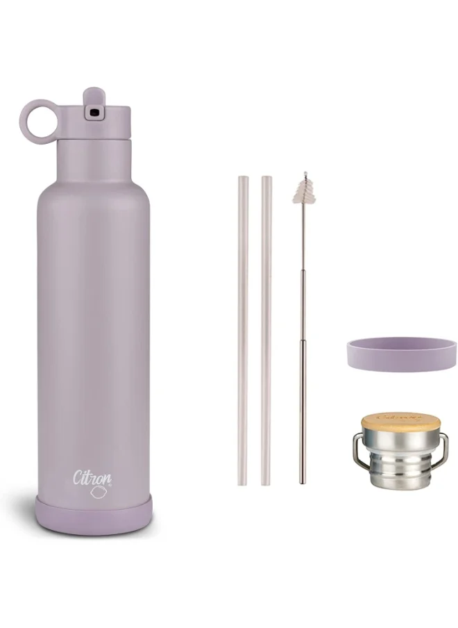 Citron Vacuum Insulated Stainless Steel Water Bottle 750 Ml - Purple