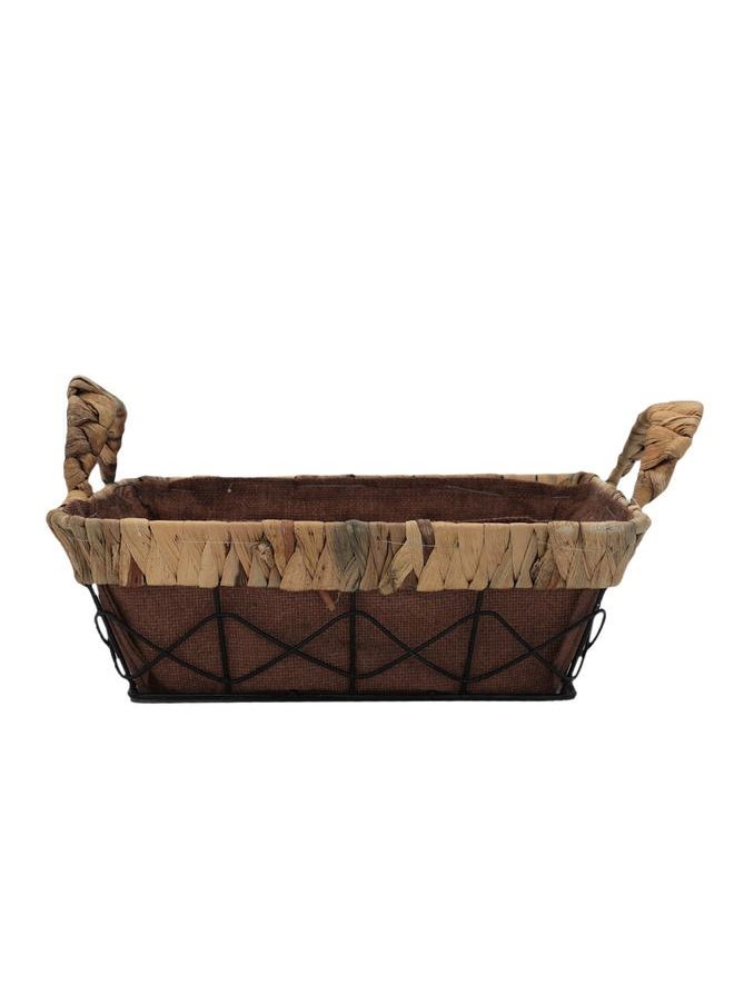Alsaif Wicker Serving Basket Square Brown  - Image 2