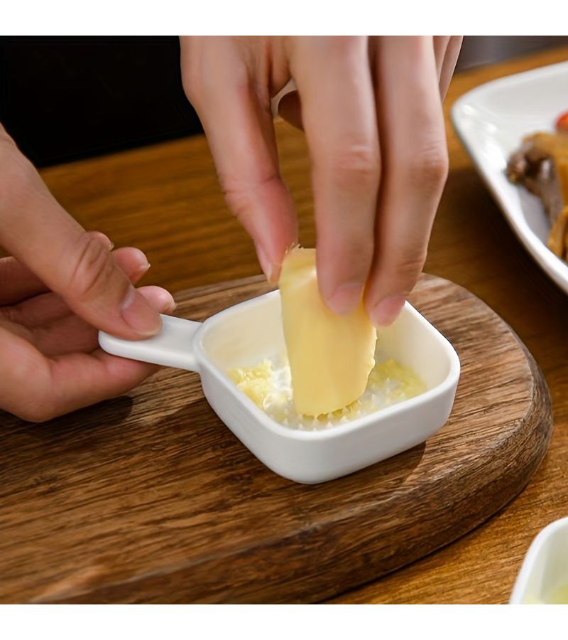 Home Seasoning Dish Hot Pot Dipping Sauce Bowl Side Dish Plate Ginger Garlic Grinder 1 Quantity - Image 4