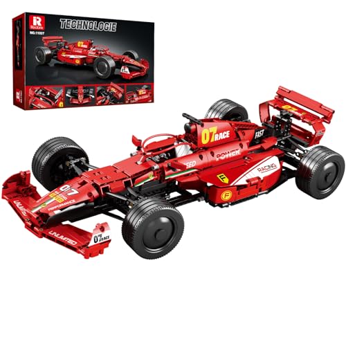 Reobrix F1 Cars Building Sets for Adults Technical Formula 1 Model Car Kits Cool 18 Scale Race Car Model Display for Home or Office Decor Collectible Gifts for F1 Fans 928 PCSStatic Version - Image 1