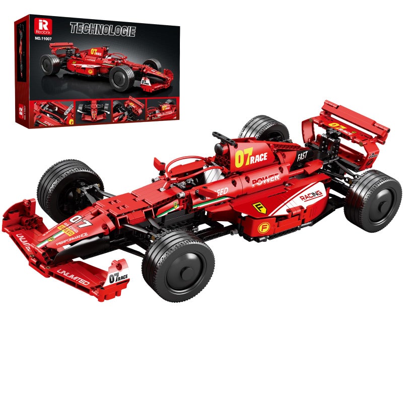 Reobrix F1 Cars Building Sets for Adults Technical Formula 1 Model Car Kits Cool 18 Scale Race Car Model Display for Home or Office Decor Collectible Gifts for F1 Fans 928 PCSStatic Version - Image 2