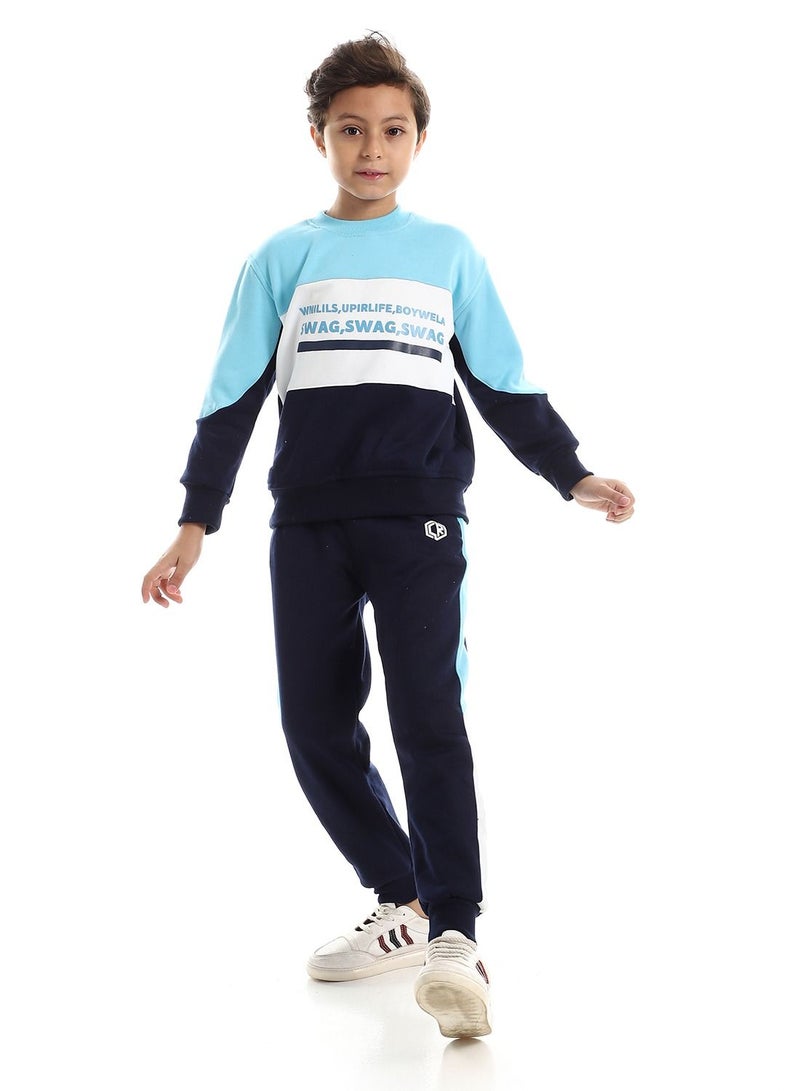 Caesar Boys Training Suit Printed - Image 2