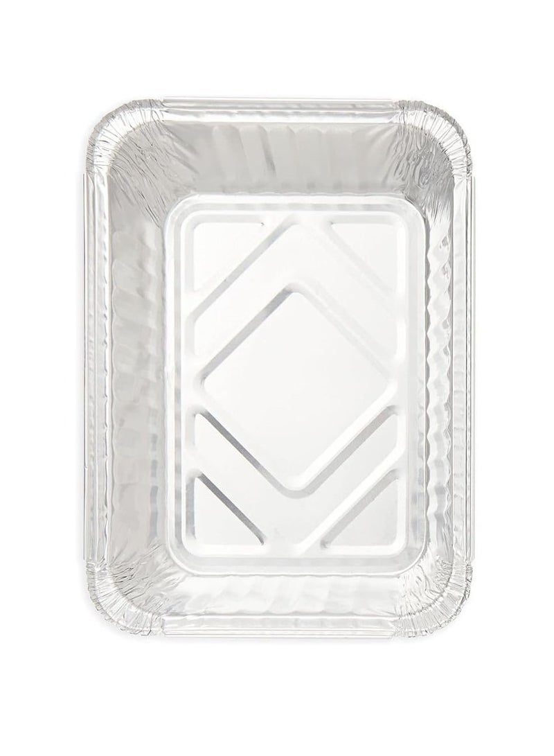 50 Pcs Disposable Aluminum Foil Pans With Lids Size 18*14*3 cm - Image 2
