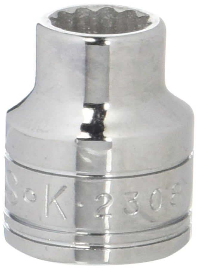 اس كي كي SK Tools USA محرك 3/8 بوصة، 8 مم، 12 نقطة، مقبس كروم قياسي | 2308 - Image 1