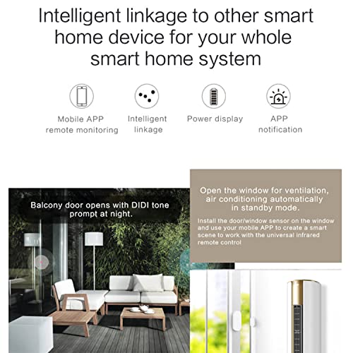 SENCKIT WiFi Door Sensor: Smart Door Open/Closed Detectors, Wireless Window Sensor with App Notification Alert, Contact Sensor for Home Security, Compatible with Alexa Google Assistant (1pack) - Image 4