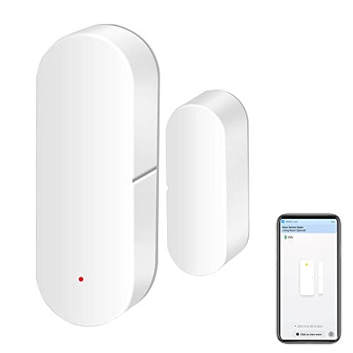 SENCKIT WiFi Door Sensor: Smart Door Open/Closed Detectors, Wireless Window Sensor with App Notification Alert, Contact Sensor for Home Security, Compatible with Alexa Google Assistant (1pack) - Image 1