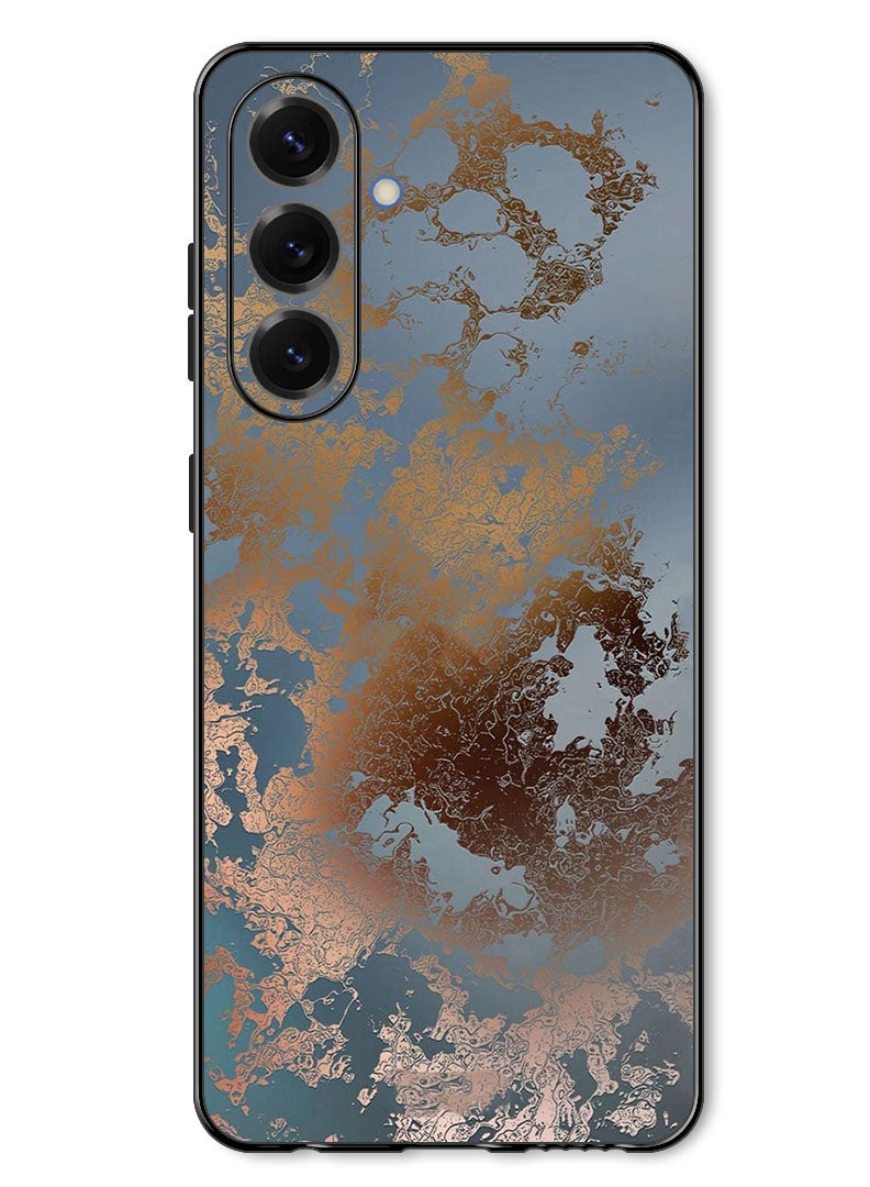 Theodor Case Compatible with Samsung Galaxy A57 Protection Shockproof Bumper Cover Golden Grey Design - Image 1