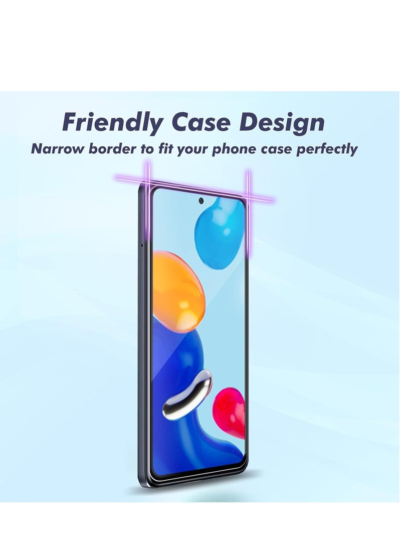 M7molge Full Coverage Glass Screen Protector for Xiaomi Redmi Note 12 Pro/Redmi Note 12 Pro+ - Black Frame  - Image 4