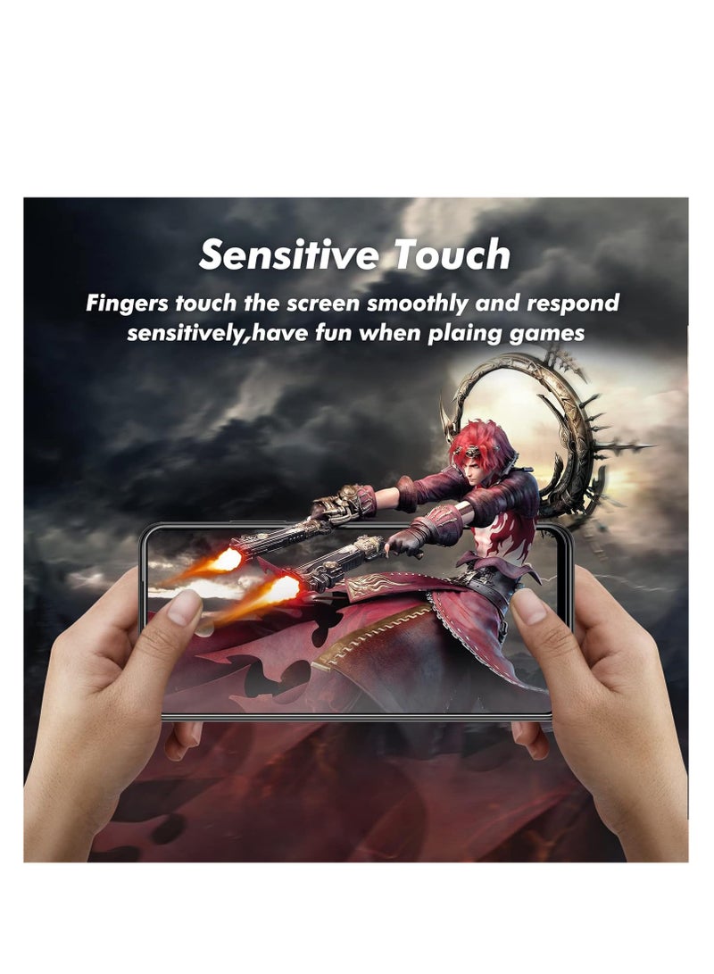 M7molge Full Coverage Glass Screen Protector for Xiaomi Redmi Note 12 Pro/Redmi Note 12 Pro+ - Black Frame  - Image 5